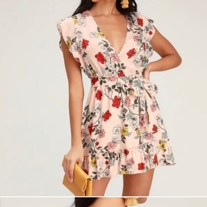Jack by BB Dakota OK Cupid Pink Floral Dress S